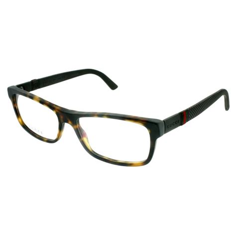 Gucci Men's Eyeglasses GG1066 GG/1066 4UR Havana Full Rim 